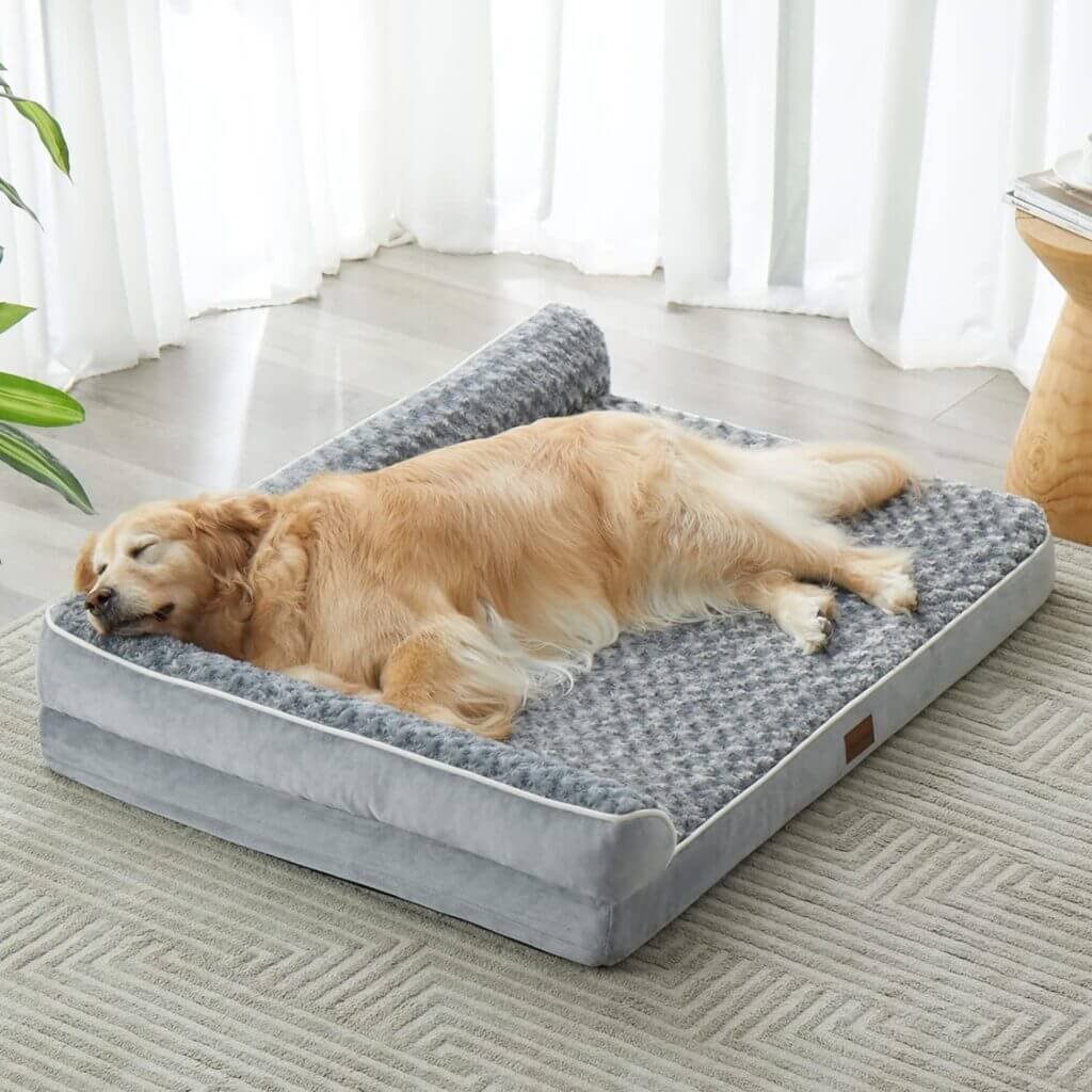 BFPETHOME Orthopedic Dog Beds for Large Dogs-Waterproof Sofa Dog Bed with Removable Washable Cover, Large Dog Bed with Waterproof Lining and Nonskid Bottom,Pet Bed for Large Dogs.