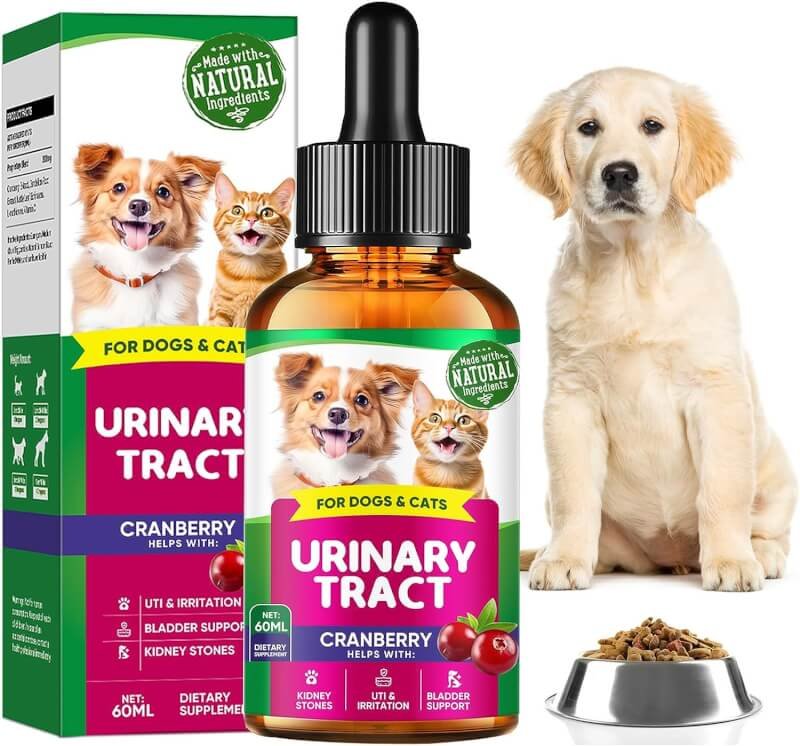 Fancy Pets Cat  Dog Urinary Tract Infection Treatment, Natural UTI Care Drops, Kidney and Bladder Support Supplement, Prevention Incontinence  Bladder Stones, Keep Pet Renal Health, 60ml