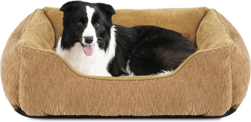 FURTIME Dog Beds for Medium Dogs, Medium Dog Bed 20x16 Soft and Comfy Washable Dog Bed, Warming Dog Beds  Furniture Calming Dog Bed Breathable Pet Bed Deluxe Dog Beds with Non-Slip Bottom