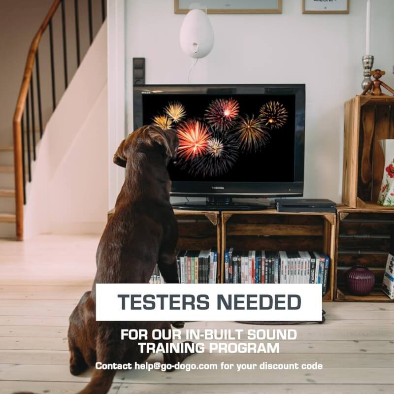 Go Dogo Game  Fireworks Training for Dogs + 6 Months Standard Membership Included | Interactive Food-Based Activity | Sound Desensitization | App Available for iPhone/iPad |