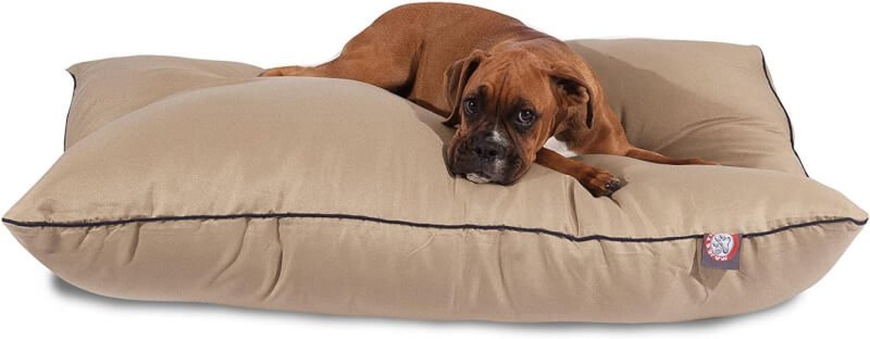 Majestic Pet Super Value Dog Bed Large (46 in. x 35 in.) Solid Khaki