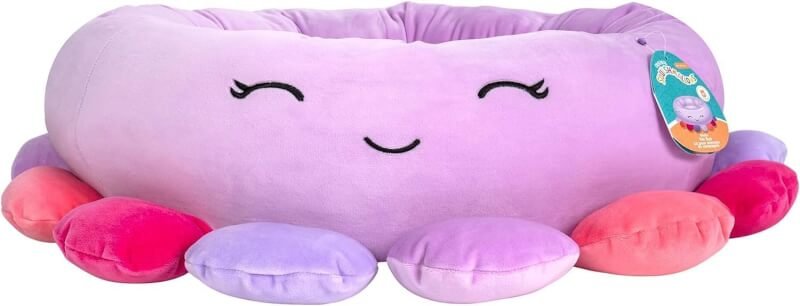 Squishmallows 24-Inch Beula Octopus Pet Bed - Medium Ultrasoft Official Squishmallows Plush Pet Bed