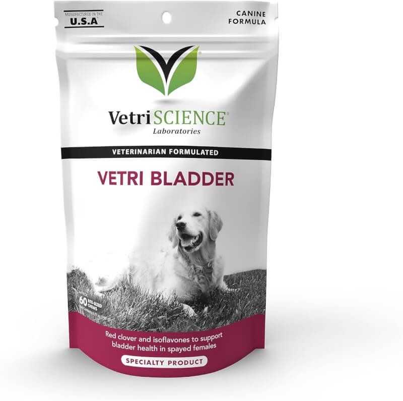 VetriScience Bladder Strength Supplement for Dogs – Vet Recommended Bladder Supplement for Spayed and Senior Dogs, UT Health, Bladder Control, Prevent Bladder Crystals and Stones