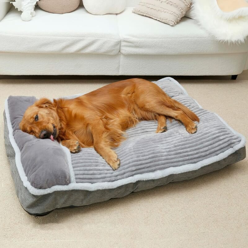 WINDRACING Dog Bed for Small Dogs, Dog Mattress with Pillow for Crate Kennel, Sofa Dog Bed, Super Soft pet Bed for Medium, Small Dogs Breeds,pet Bed Puppy Bed,beds  Furniture