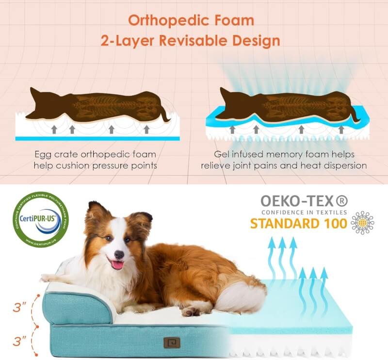 eheyciga orthopedic dog bed review