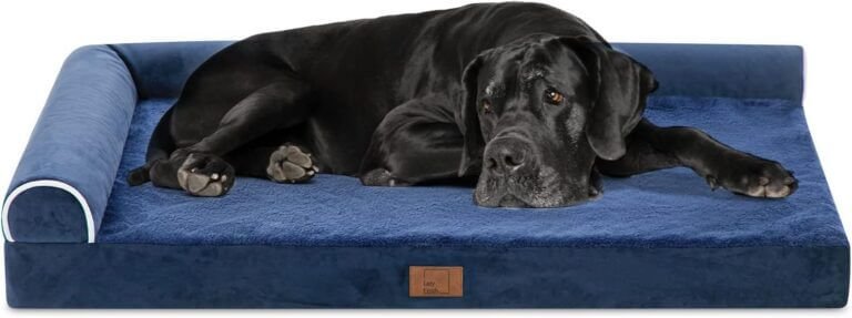 lazy lush bolster dog bed review
