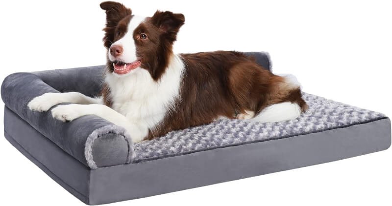 orthopedic pet bed deluxe plush l shaped couch review