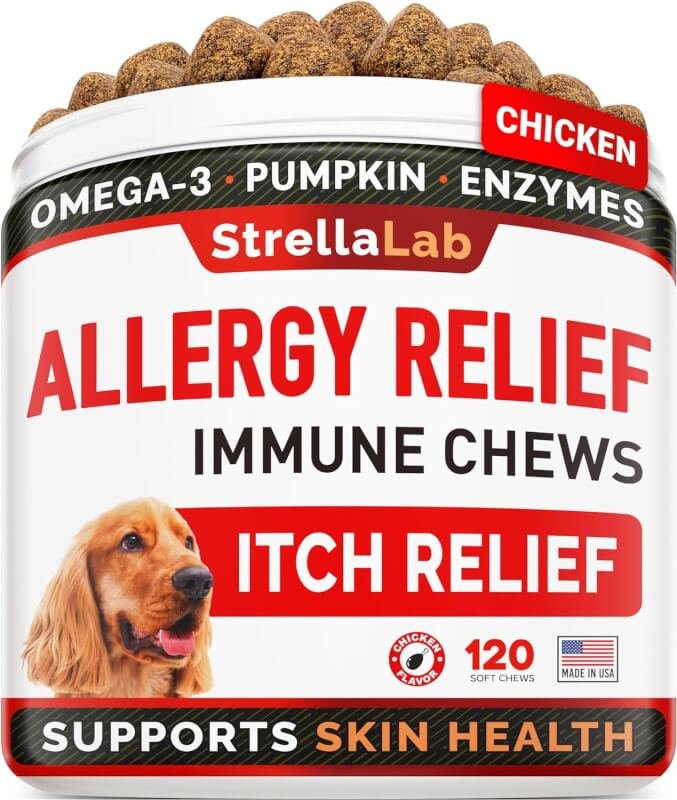 strellalab dog allergy relief review