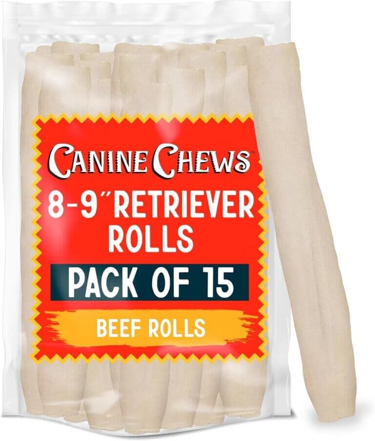 canine chews rawhide retriever rolls review