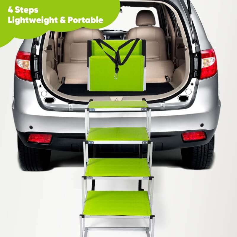 greenbox extra wide dog car stairs review